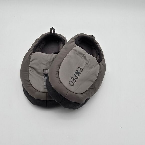 Exped Slippers Womens Small 6 7 8 Gray Camp Puffer Insulated Synthetic Puffy - Picture 10 of 11